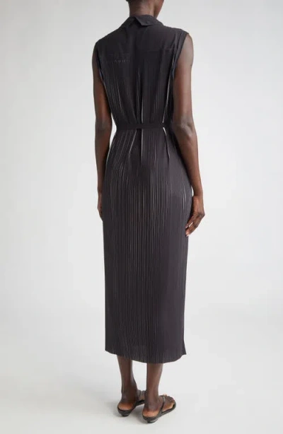 Jason Wu Collection Bicolor Pleat Stripe Midi Dress