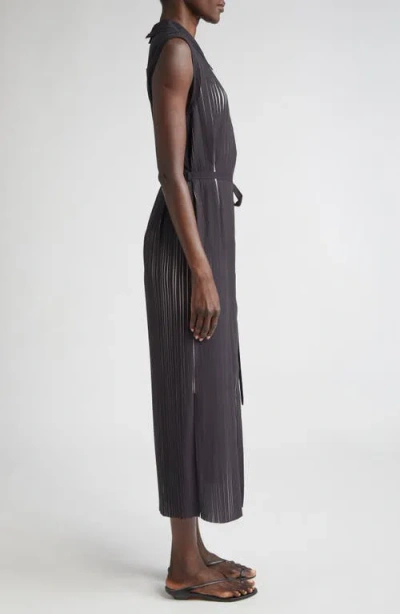 Jason Wu Collection Bicolor Pleat Stripe Midi Dress