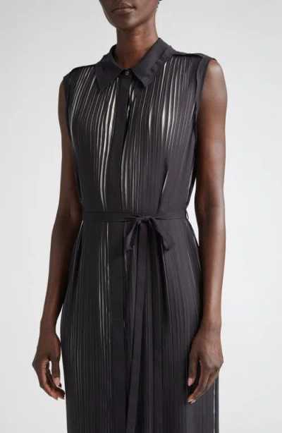 Jason Wu Collection Bicolor Pleat Stripe Midi Dress