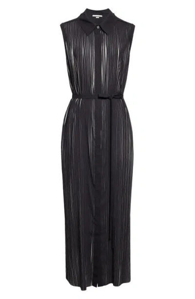 Jason Wu Collection Bicolor Pleat Stripe Midi Dress