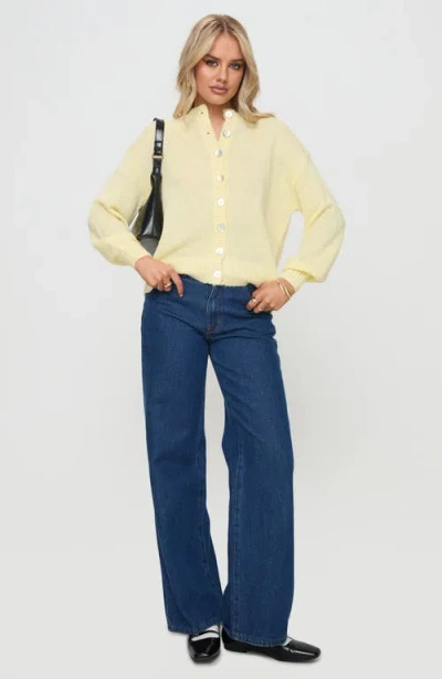 Princess Polly Sunbeam Cardigan In Yellow
