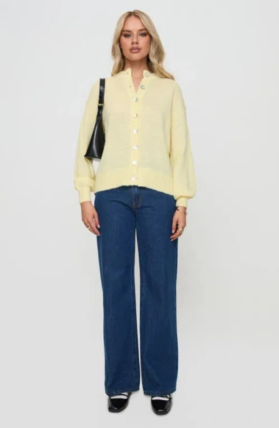 Princess Polly Sunbeam Cardigan In Yellow