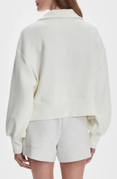 Varley Ramona Half-zip Sweatshirt In White