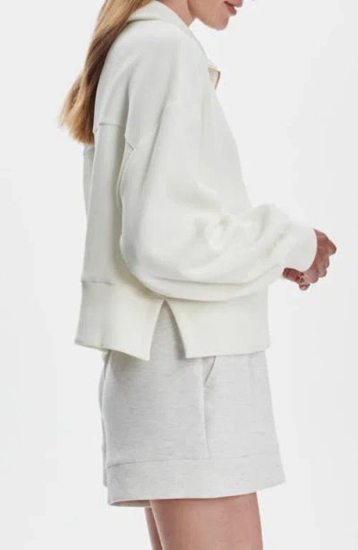 Varley Ramona Half-zip Sweatshirt In White