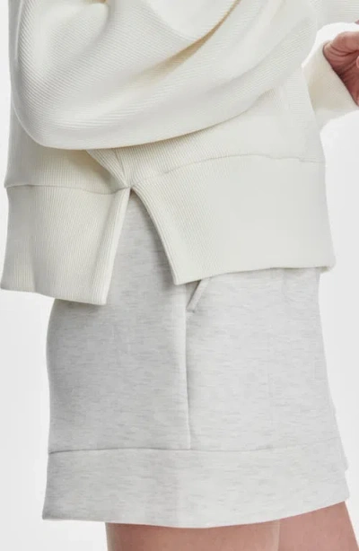 Varley Ramona Half-zip Sweatshirt In White