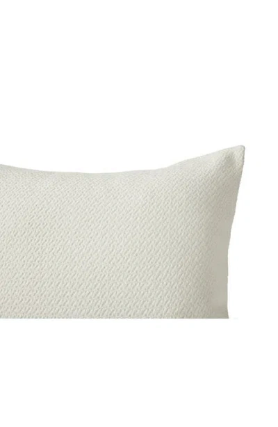 Coyuchi Honeycomb Organic Cotton Euro Pillow Sham In White
