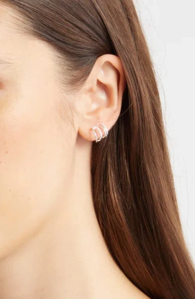 Nordstrom Set Of 3 Demi Fine Dainty Huggie Hoop Earrings