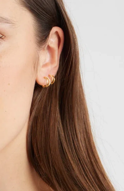 Nordstrom Set Of 3 Demi Fine Dainty Huggie Hoop Earrings