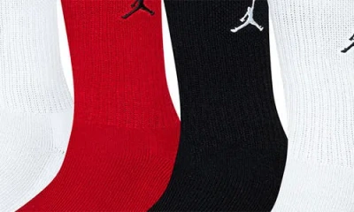 Jordan Kids' Assorted 6-pack Everyday Essentials Crew Socks In Gray