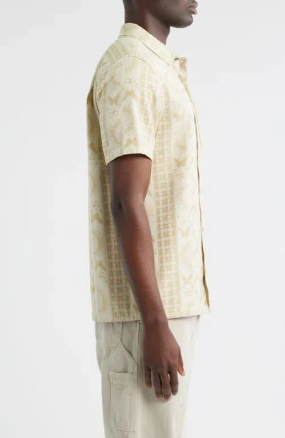 Roark Gonzo Short Sleeve Button-up Shirt In Neutral