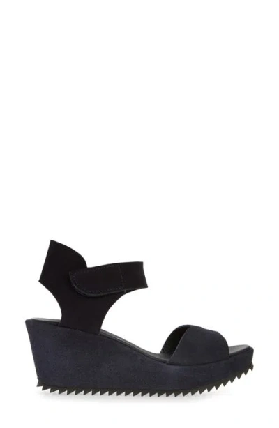 Pedro Garcia Fidelma Wedge Sandal In Blue