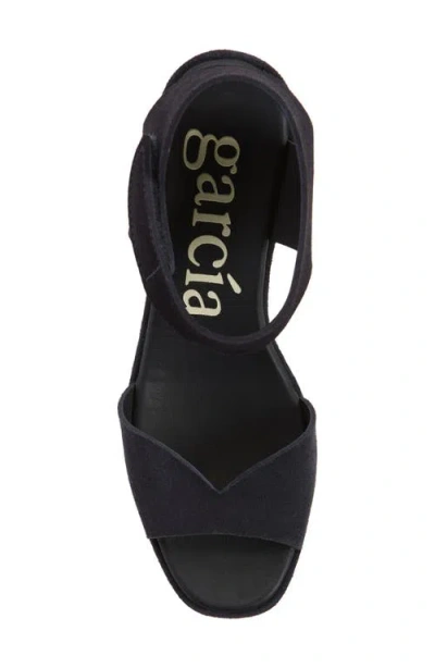 Pedro Garcia Fidelma Wedge Sandal In Blue