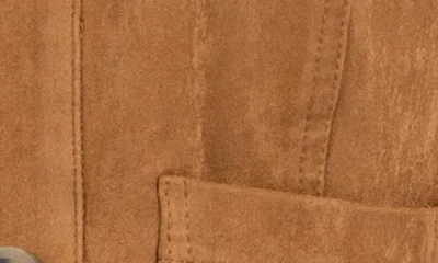 Kut From The Kloth Maddie Faux Suede Trucker Jacket In Brown