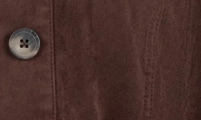 Kut From The Kloth Maddie Faux Suede Trucker Jacket In Brown