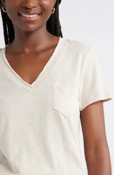 Caslonr Caslon(r) Cotton & Modal V-neck T-shirt