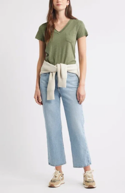 Caslonr Caslon(r) Cotton & Modal V-neck T-shirt