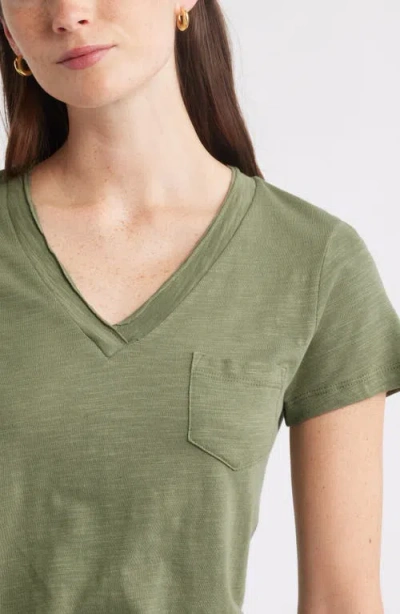 Caslonr Caslon(r) Cotton & Modal V-neck T-shirt