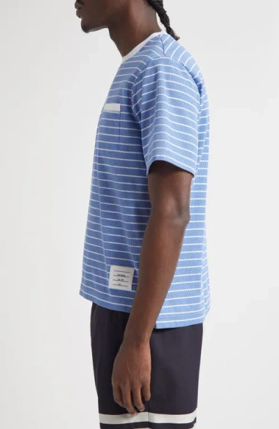 Thom Browne Milano Stripe Short Sleeve Pocket T-shirt