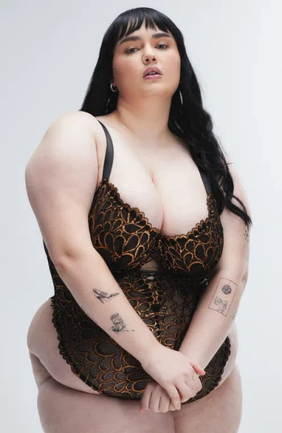 Savage X Fenty Savage Not Sorry Sheer Lace Teddy