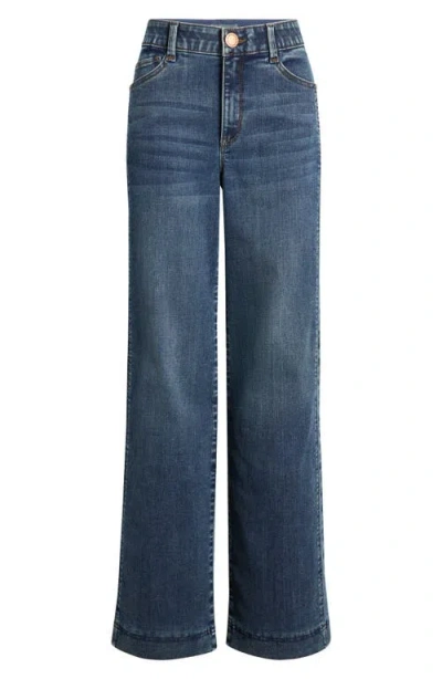 Wit & Wisdom Skyrise Double Side Seam Wide Leg Jeans