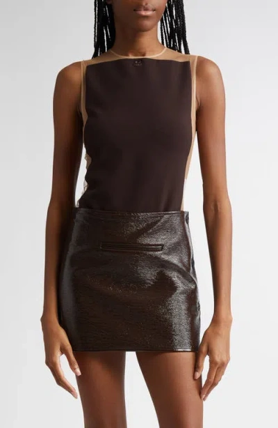 Courrèges Frame Illusion Bodysuit In Multi