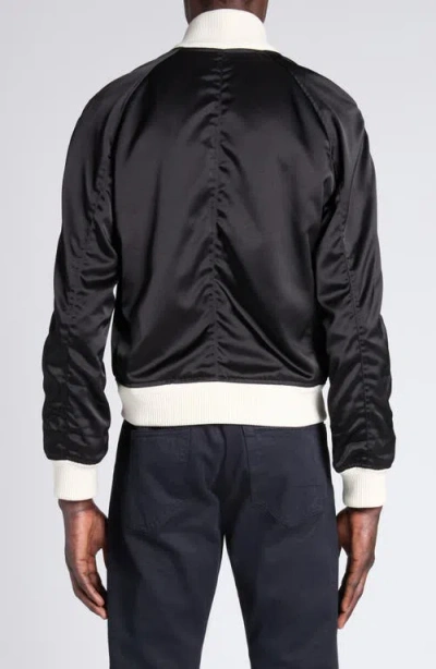 Tom Ford Shiny Satin Bomber Jacket