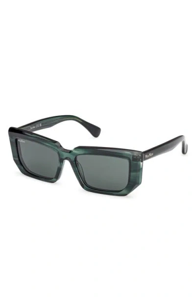 Max Mara 54mm Rectangular Sunglasses