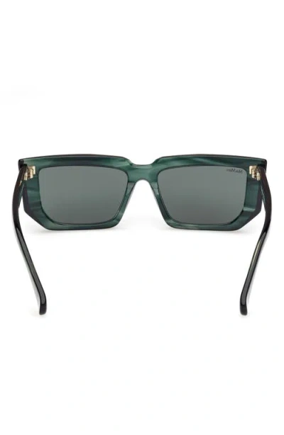 Max Mara 54mm Rectangular Sunglasses