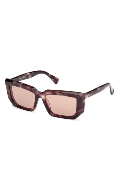 Max Mara 54mm Rectangular Sunglasses