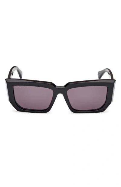 Max Mara 54mm Rectangular Sunglasses