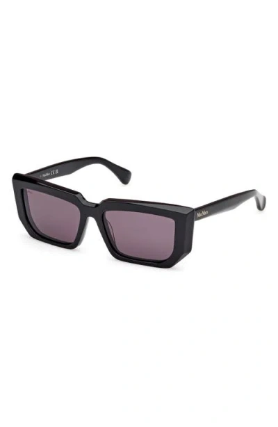 Max Mara 54mm Rectangular Sunglasses