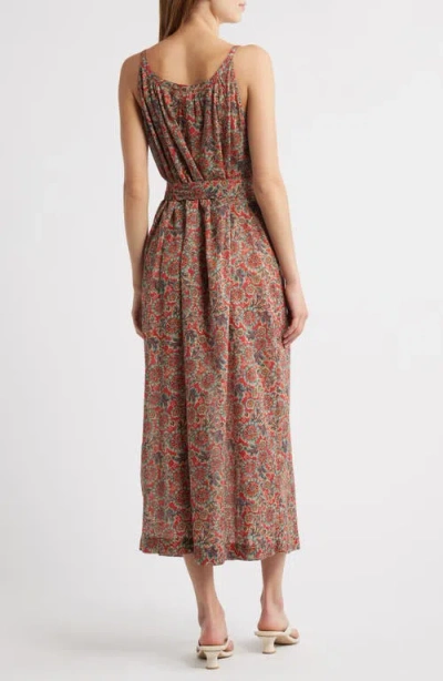 Doen Dôen Nevita Belted Organic Cotton Voile Midi Dress