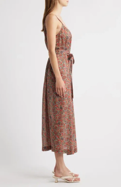 Doen Dôen Nevita Belted Organic Cotton Voile Midi Dress
