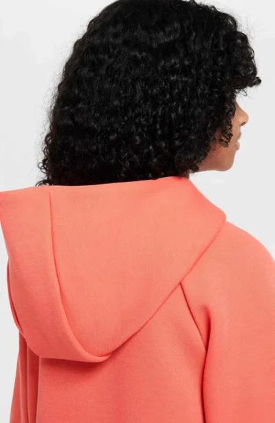Nike Women's  Sportswear Tech Fleece Girls' Full-zip Hoodie In Orange