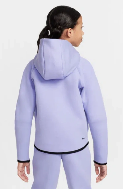 Nike Women's  Sportswear Tech Fleece Girls' Full-zip Hoodie In Purple