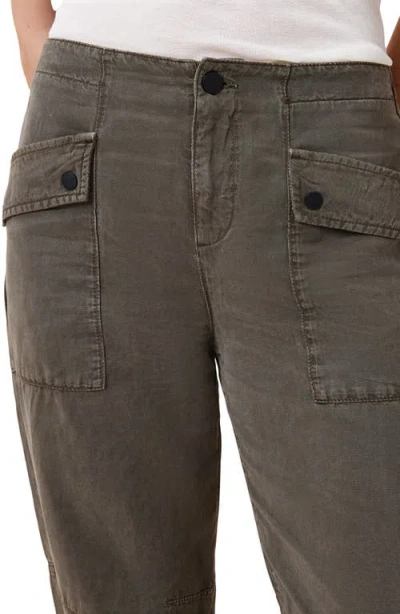 Allsaints Val Twill Cargo Pants In Brown