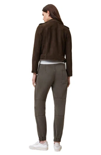 Allsaints Val Twill Cargo Pants In Brown
