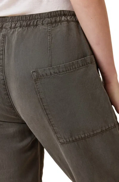 Allsaints Val Twill Cargo Pants In Brown