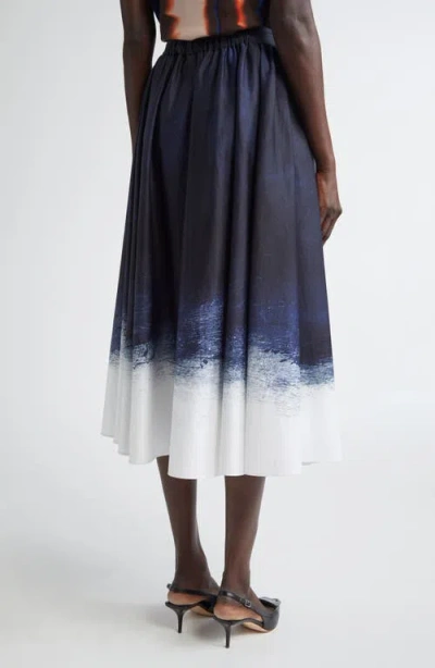 Jason Wu Collection Brushed Stretch Cotton Canvas Circle Skirt