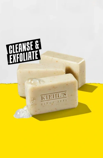 Kiehl's Since 1851 Ultimate Man Scrub Soap Bar Trio $60 Value