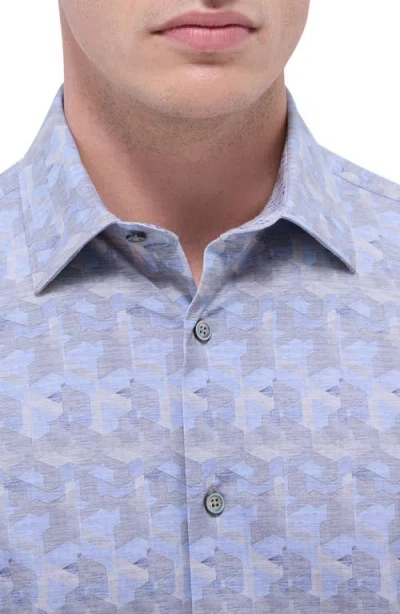 Bugatchi Jimmy Ooohcotton® Abstract Print Button-up Shirt