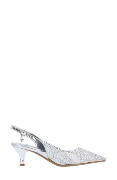 J. Reneé Ferryanne Slingback Pointed Toe Kitten Heel Pump