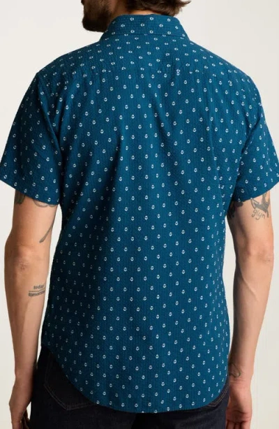 Bonobos Riviera Point Collar Seersucker Button-up Shirt In Blue
