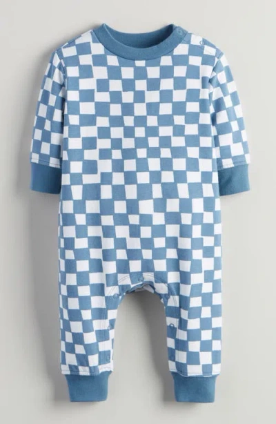 Tucker + Tate Puppy Pals Fleece Sweatshirt Romper In Blue