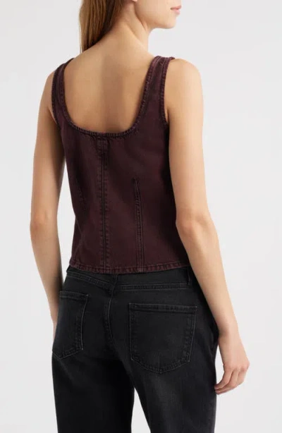 Rag & Bone Poppy Button-front Denim Tank Top