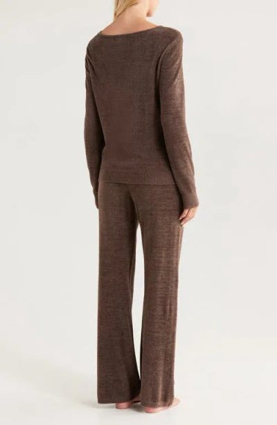 Barefoot Dreams Cozychic® Ultra Lite® Boat Neck Pajamas In Brown