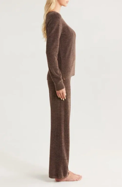 Barefoot Dreams Cozychic® Ultra Lite® Boat Neck Pajamas In Brown