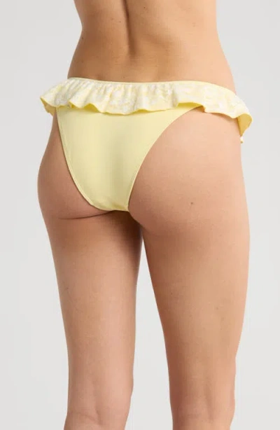 Pacsun Annalise Lace Ruffle High Leg Bikini Bottoms