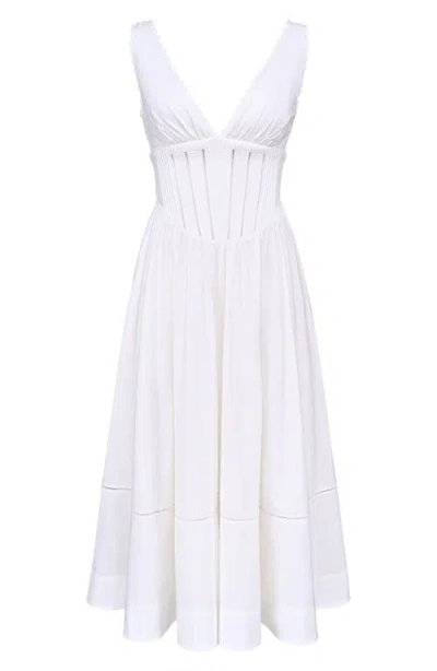 House Of Cb Samia Maxi Sundress In White