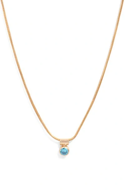 Set & Stones Ellie Birthstone Pendant Necklace